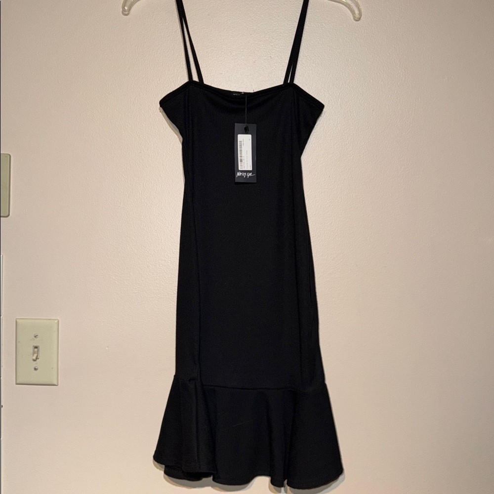 Nasty Gal Black Strapless Dress